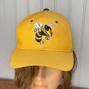 Vintage 90s Zephyr Zfit Georgia Tech Yellow Jackets Buzz Hat Cap Size 7